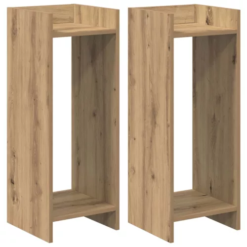  Növényállvány 2 pcs Kézműves Tölgy 30 x 30 x 80 cm Mérnöki fa