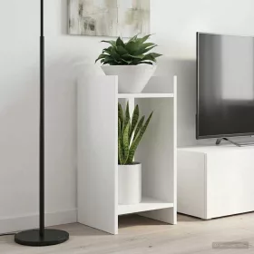    Növényállvány polcokkal 2 pcs Fehér 30 x 30 x 60 cm Mérnöki fa