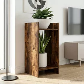    Növényállvány 2 pcs Füstölt Tölgy 30 x 30 x 60 cm Mérnöki fa