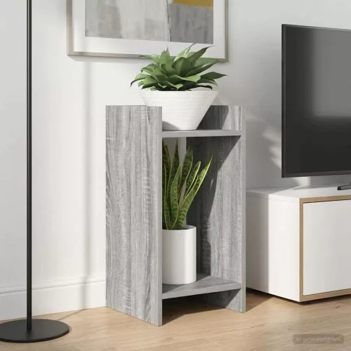  Növényállvány 2 pcs Szürke Sonoma 30 x 30 x 60 cm Mérnöki fa