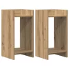  Növényállvány 2 pcs Kézműves Tölgy 30 x 30 x 60 cm Mérnöki fa