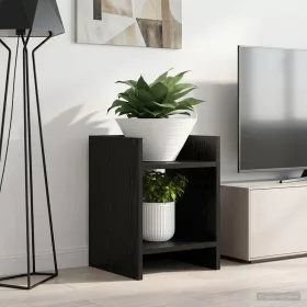    Növényállvány 2 pcs Fekete Tölgy 30 x 30 x 40 cm Mérnöki fa
