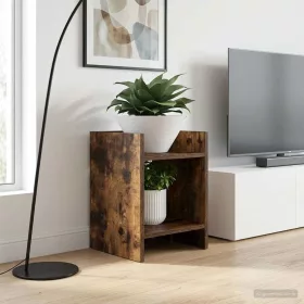    Növényállvány 2 pcs Füstölt Tölgy 30 x 30 x 40 cm Mérnöki fa