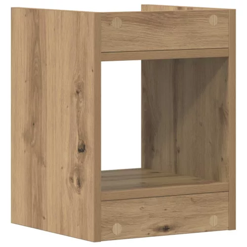  Növényállvány 2 pcs Kézműves Tölgy 30 x 30 x 40 cm Mérnöki fa