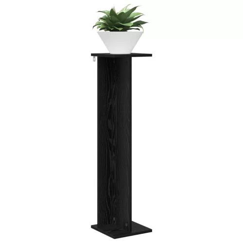  Növényállvány 2 pcs Fekete Tölgy 25 x 25,5 x 100,5 cm
