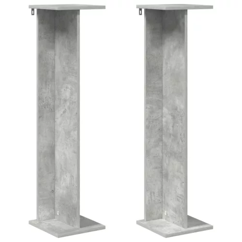  Növényállvány 2 pcs Beton Szürke 25 x 25,5 x 100,5 cm