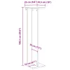  Növényállvány 2 pcs Beton Szürke 25 x 25,5 x 100,5 cm