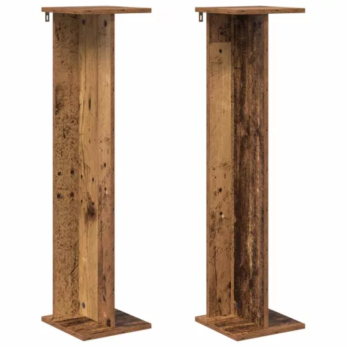  Növényállvány 2 pcs Öreg fa 25 x 25,5 x 100,5 cm Mérnöki fa
