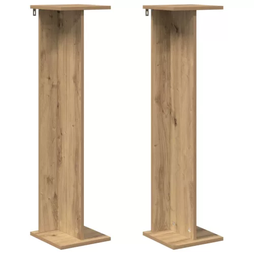  Növényállvány 2 pcs Kézműves Tölgy 25 x 25,5 x 100,5 cm