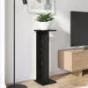  Növényállvány 2 pcs Fekete Tölgy 25 x 25,5 x 80,5 cm Mérnöki fa