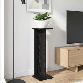    Növényállvány 2 pcs Fekete Tölgy 25 x 25,5 x 80,5 cm Mérnöki fa