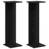  Növényállvány 2 pcs Fekete Tölgy 25 x 25,5 x 80,5 cm Mérnöki fa