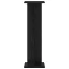  Növényállvány 2 pcs Fekete Tölgy 25 x 25,5 x 80,5 cm Mérnöki fa