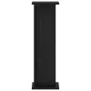  Növényállvány 2 pcs Fekete Tölgy 25 x 25,5 x 80,5 cm Mérnöki fa