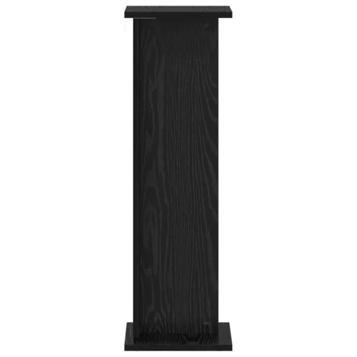  Növényállvány 2 pcs Fekete Tölgy 25 x 25,5 x 80,5 cm Mérnöki fa