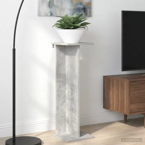  Növényállvány 2 pcs Beton Szürke 25 x 25,5 x 80,5 cm Mérnöki fa