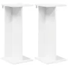  Növényállvány 2 pcs Fehér 25 x 25,5 x 60,5 cm Mérnöki fa