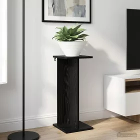    Növényállvány 2 pcs Fekete Tölgy 25 x 25,5 x 60,5 cm Mérnöki fa