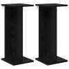  Növényállvány 2 pcs Fekete Tölgy 25 x 25,5 x 60,5 cm Mérnöki fa