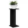  Növényállvány 2 pcs Fekete Tölgy 25 x 25,5 x 60,5 cm Mérnöki fa