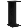  Növényállvány 2 pcs Fekete Tölgy 25 x 25,5 x 60,5 cm Mérnöki fa
