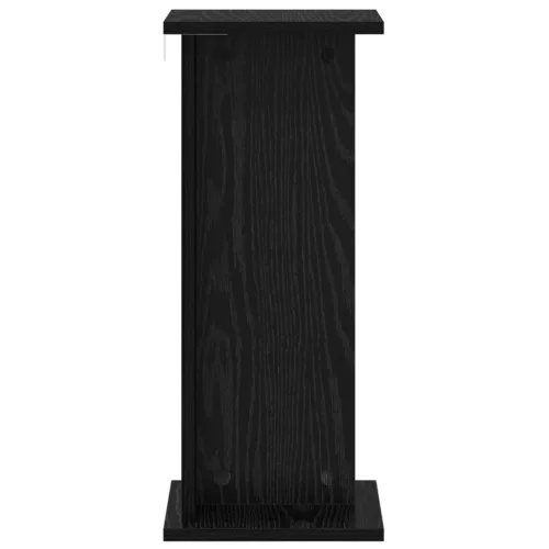  Növényállvány 2 pcs Fekete Tölgy 25 x 25,5 x 60,5 cm Mérnöki fa