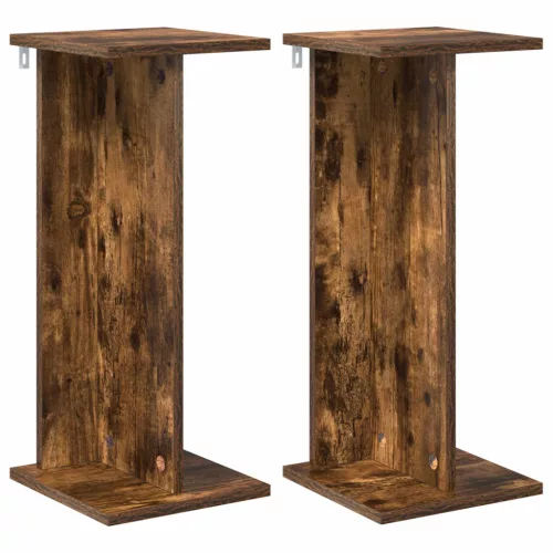  Növényállvány 2 pcs Füstölt Tölgy 25 x 25,5 x 60,5 cm