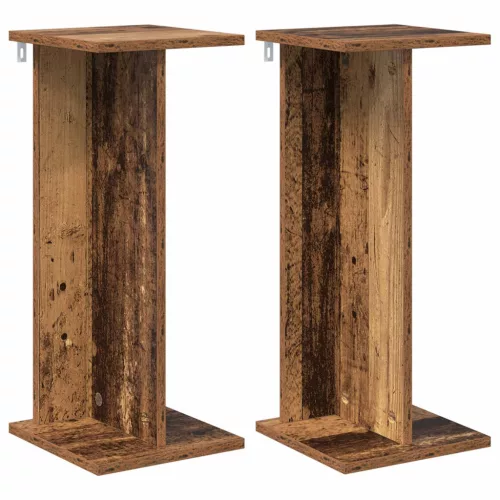  Növényállvány 2 pcs Öreg fa 25 x 25,5 x 60,5 cm Mérnöki fa
