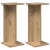  Növényállvány 2 pcs Kézműves Tölgy 25 x 25,5 x 60,5 cm