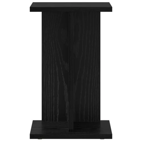  Növényállvány 2 pcs Fekete Tölgy 25 x 25,5 x 40,5 cm Mérnöki fa
