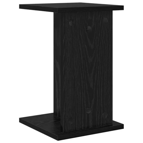  Növényállvány 2 pcs Fekete Tölgy 25 x 25,5 x 40,5 cm Mérnöki fa