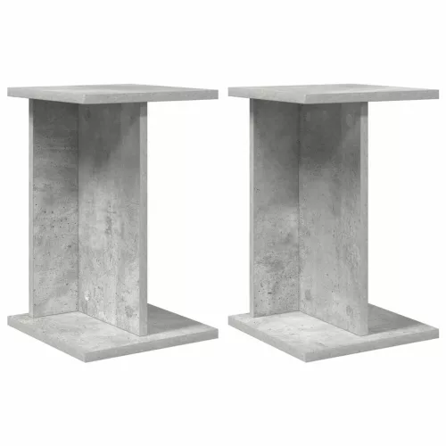  Növényállvány 2 pcs Beton Szürke 25 x 25,5 x 40,5 cm Mérnöki fa