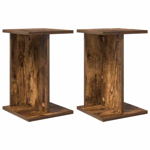  Növényállvány 2 pcs Füstölt Tölgy 25 x 25,5 x 40,5 cm