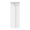  Növényállvány 2 pcs Fehér Ø40 x 100 cm Szerelt Fa