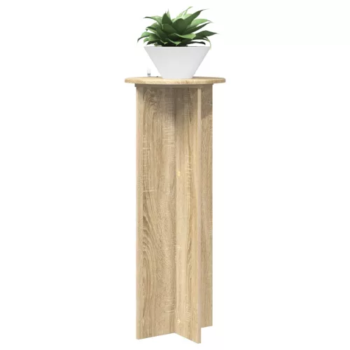  Növényállvány 2 pcs Sonoma Tölgy Ø40 x 100 cm Szerelt Fa
