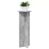  Növényállvány 2 pcs Betonszürke Ø40 x 100 cm Szerelt Fa