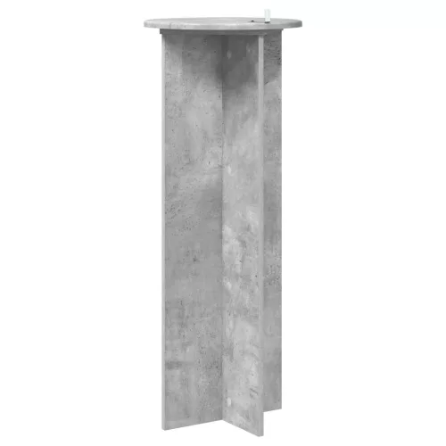  Növényállvány 2 pcs Betonszürke Ø40 x 100 cm Szerelt Fa