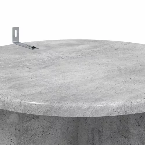  Növényállvány 2 pcs Betonszürke Ø40 x 100 cm Szerelt Fa