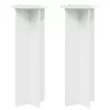  Növényállvány 2 pcs Magasfényű Fehér Ø40 x 100 cm Szerelt Fa