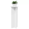  Növényállvány 2 pcs Magasfényű Fehér Ø40 x 100 cm Szerelt Fa