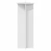  Növényállvány 2 pcs Magasfényű Fehér Ø40 x 100 cm Szerelt Fa