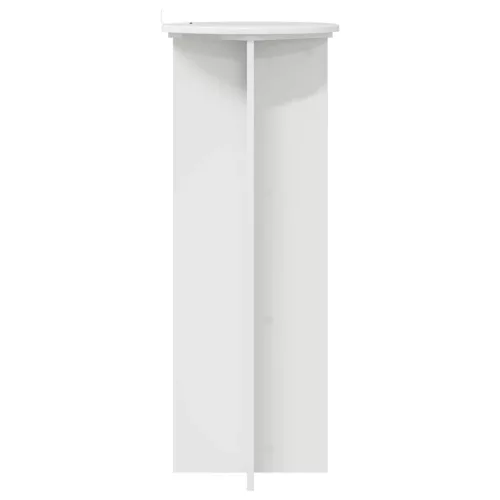  Növényállvány 2 pcs Magasfényű Fehér Ø40 x 100 cm Szerelt Fa
