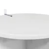  Növényállvány 2 pcs Magasfényű Fehér Ø40 x 100 cm Szerelt Fa