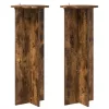  Növényállvány 2 pcs Füstös Tölgy Ø40 x 100 cm Szerelt Fa