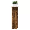  Növényállvány 2 pcs Füstös Tölgy Ø40 x 100 cm Szerelt Fa