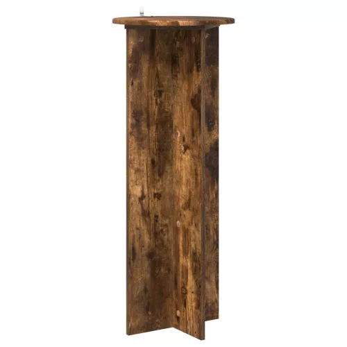  Növényállvány 2 pcs Füstös Tölgy Ø40 x 100 cm Szerelt Fa