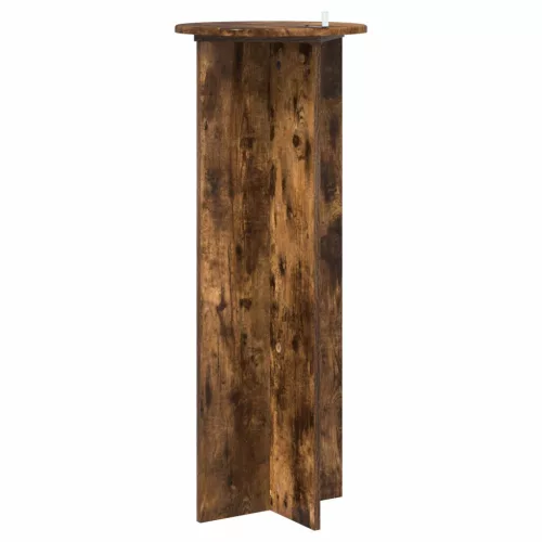  Növényállvány 2 pcs Füstös Tölgy Ø40 x 100 cm Szerelt Fa