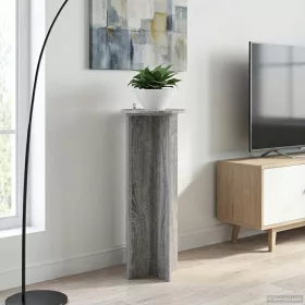    Növényállvány 2 pcs Szürke Sonoma Ø40 x 100 cm Szerelt Fa