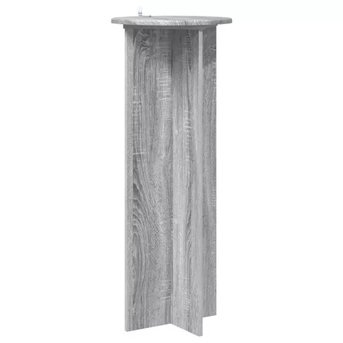  Növényállvány 2 pcs Szürke Sonoma Ø40 x 100 cm Szerelt Fa