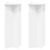  Növényállvány 2 pcs Fehér Ø40 x 80 cm Szerelt Fa